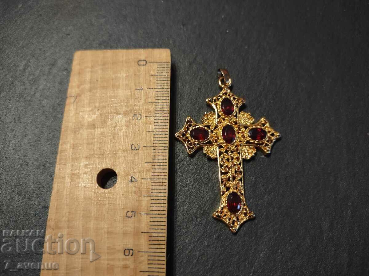 Cross, 5 pieces natural stone - Garnet, 5.12.24 - 5 Cross, 5 pieces natural stone - Garnet, 5.12.24 - 5