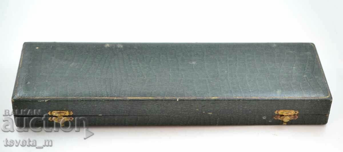 Antique French Silver Plated Salad Fork Spoon Set - 5