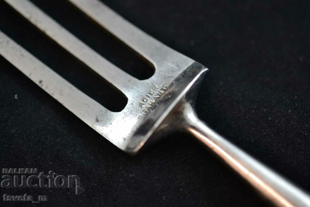 Σετ πιρουνιού και μαχαιριών αντίκα γαλλικού ασημί μπάρμπεκιου - 5