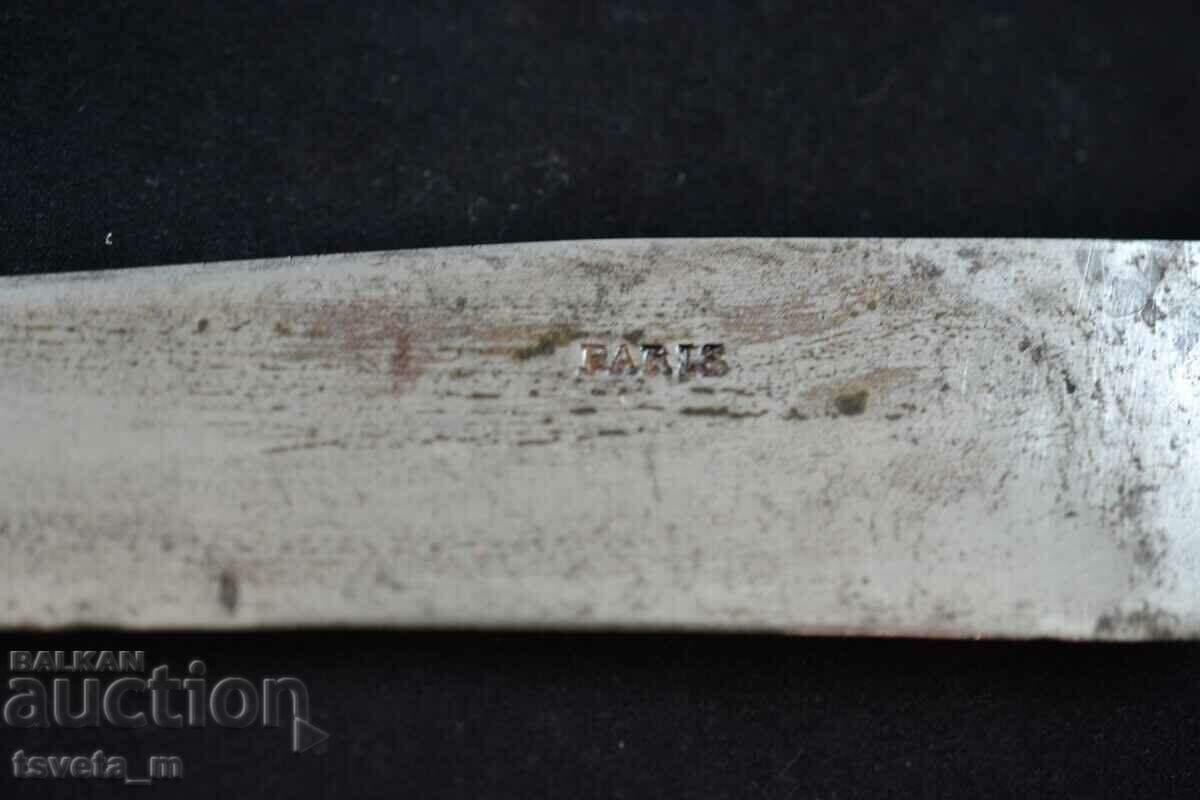 Σετ πιρουνιού και μαχαιριών αντίκα γαλλικού ασημί μπάρμπεκιου - 6