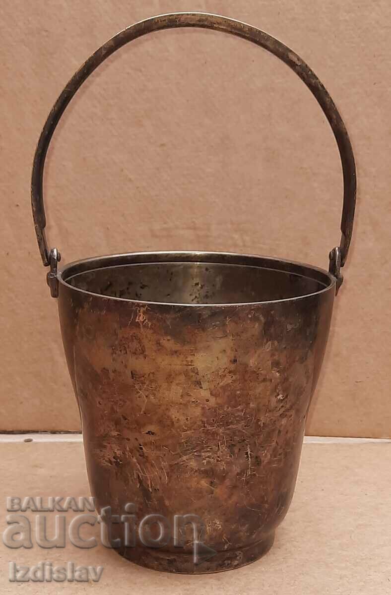 Vintage ice bowl. Silver plated brass. with price 80.00 BGN | € 40.90 Vintage ice bowl. Silver plated brass. with price 80.00 BGN | € 40.90