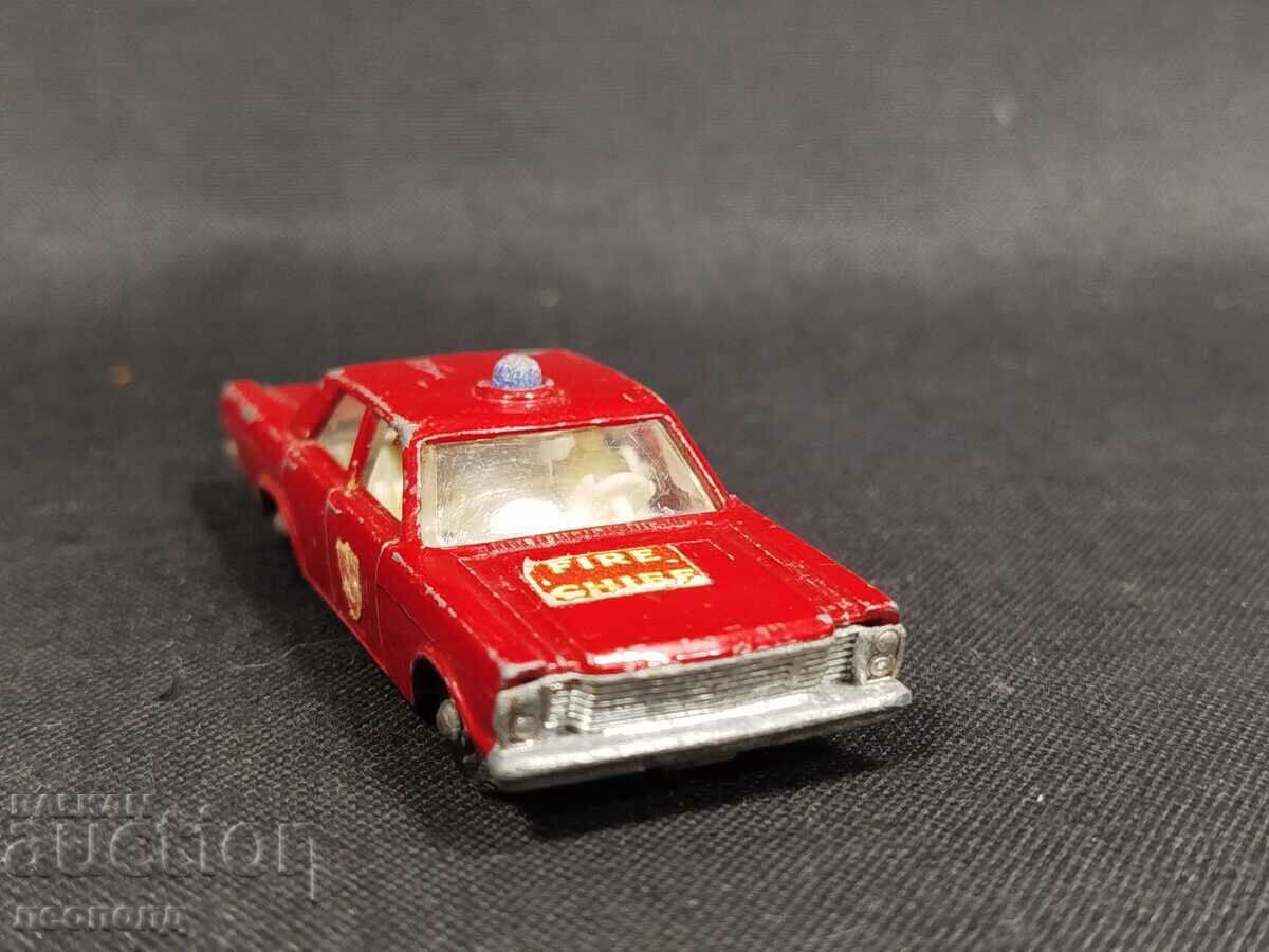 OLD RETRO METAL TROLLEY MATCHBOX ENGLAND FORD GALAXIE - 5 OLD RETRO METAL TROLLEY MATCHBOX ENGLAND FORD GALAXIE - 5