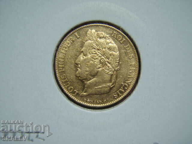 20 franci 1834 în Franța (20 franci Franța) - AU (aur) - 7
