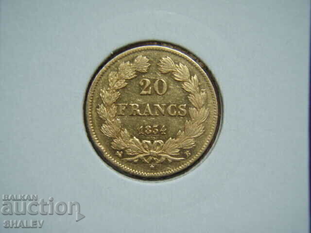 20 franci 1834 în Franța (20 franci Franța) - AU (aur)