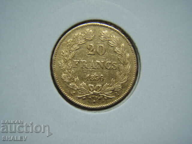 20 Francs 1836 A France (20 francs France) - AU (gold) 20 Francs 1836 A France (20 francs France) - AU (gold)