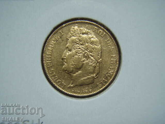 20 Francs 1838 A France (20 франка Франция) - AU (злато) - 5