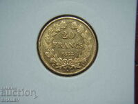 20 franci 1838 A Franța (20 franci Franța) - AU (aur)
