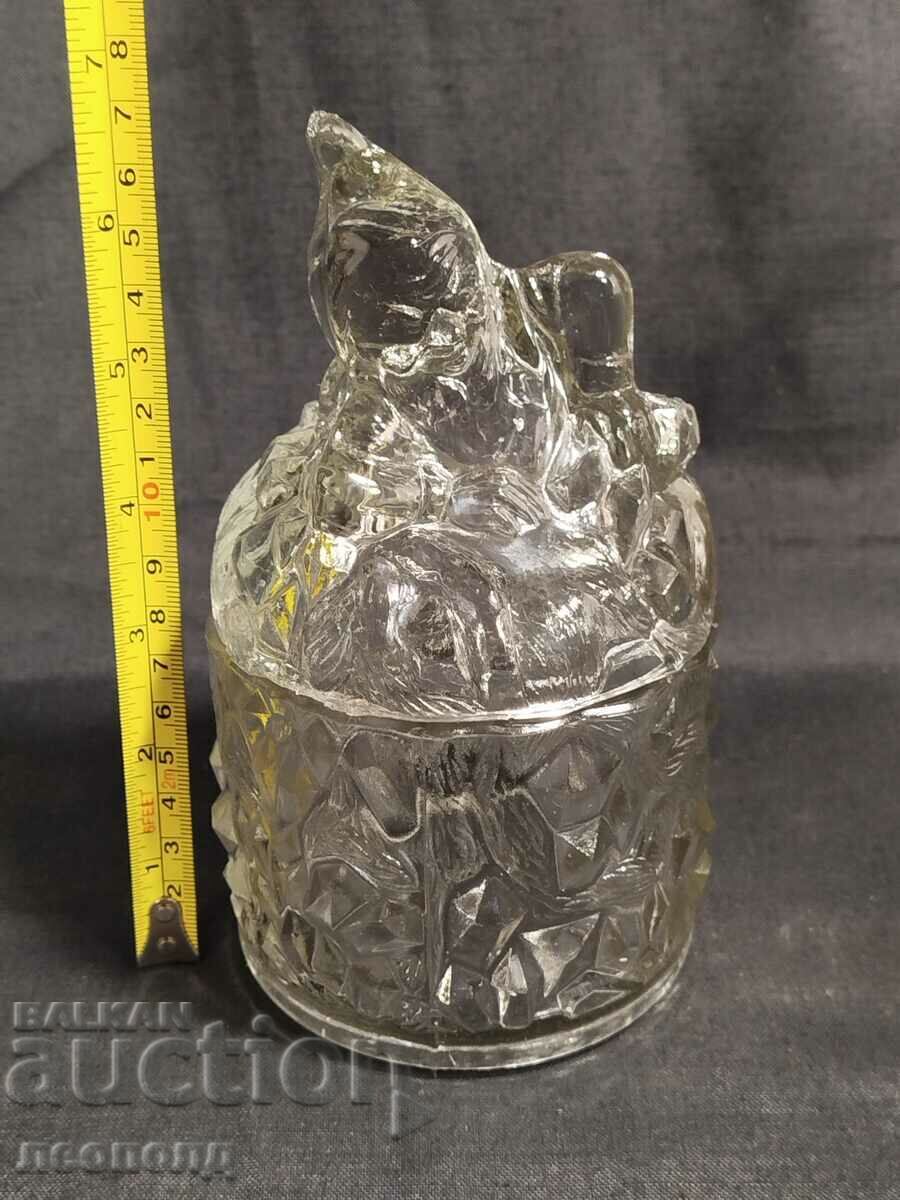 OLD RETRO SOC NRB GLASS SUGAR BOWL JUDGE BELOSLAV - 6 OLD RETRO SOC NRB GLASS SUGAR BOWL JUDGE BELOSLAV - 6