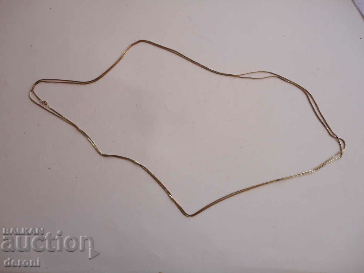 Auction  Unique 835 gold plated silver chain necklace