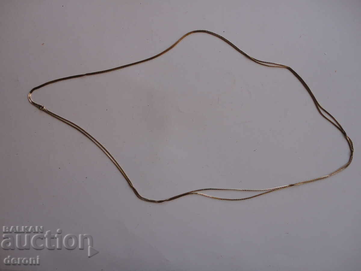 Unique 835 gold plated silver chain necklace - 5