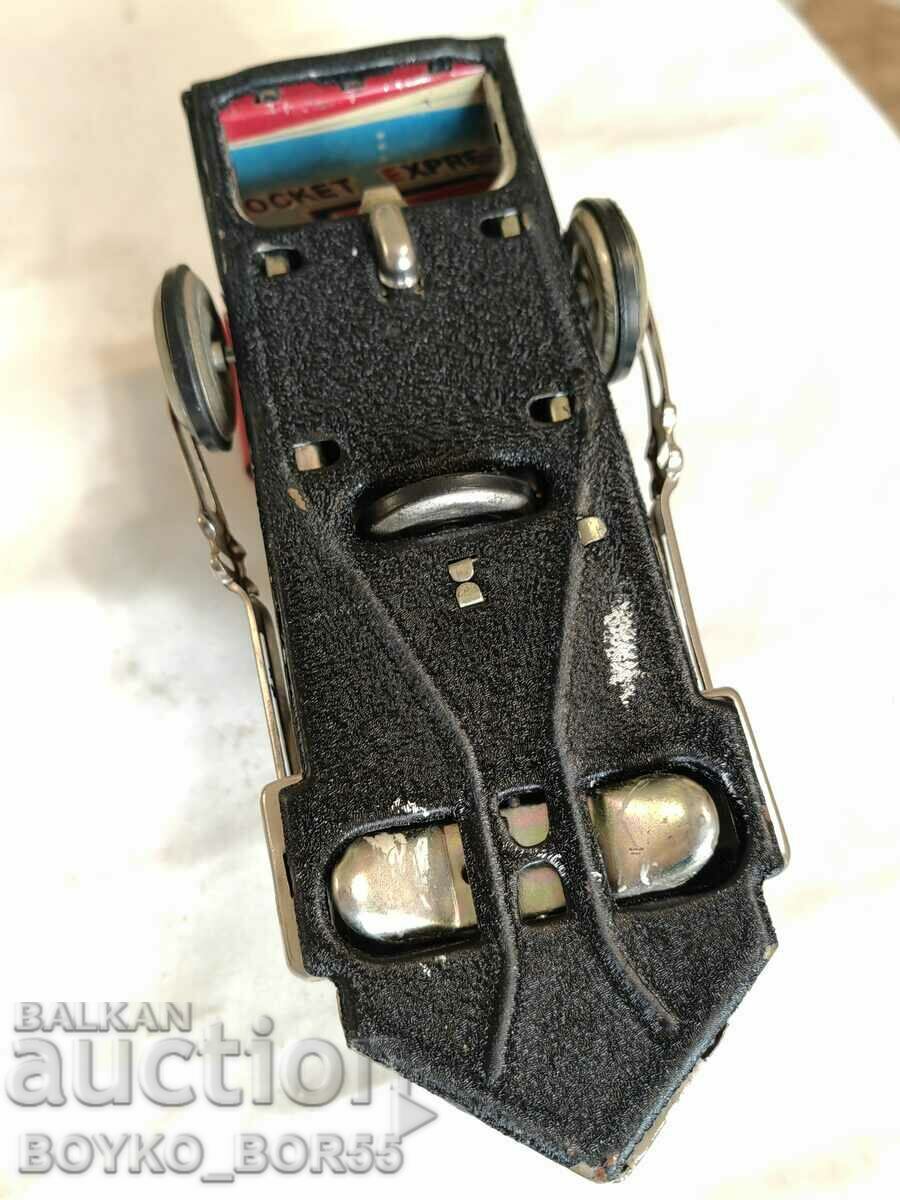 Auction Big Old Tinplate Train Car Toy 1970s Auction Big Old Tinplate Train Car Toy 1970s