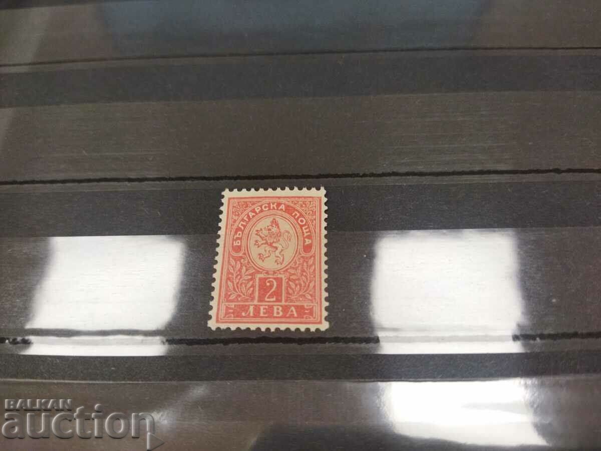 Small lion 2 BGN from 1896. No. 41 of the catalog with price 4.00 BGN | € 2.05 Small lion 2 BGN from 1896. No. 41 of the catalog with price 4.00 BGN | € 2.05