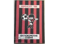 football program Lokomotiv Sofia spring 88