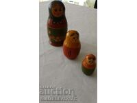 Old Russian matryoshka dolls