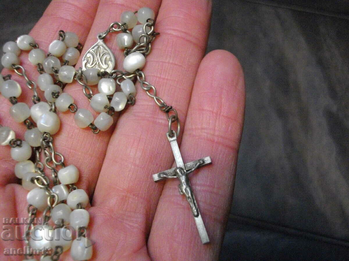 OLD MOTHER OF PEARL PRAYER ROSARY with price 45.00 BGN | € 23.01