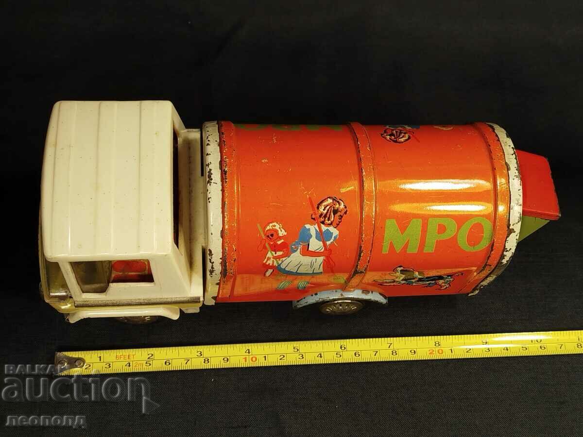 OLD RETRO SOC TOY ZBIK GARBAGE TRUCK - 7