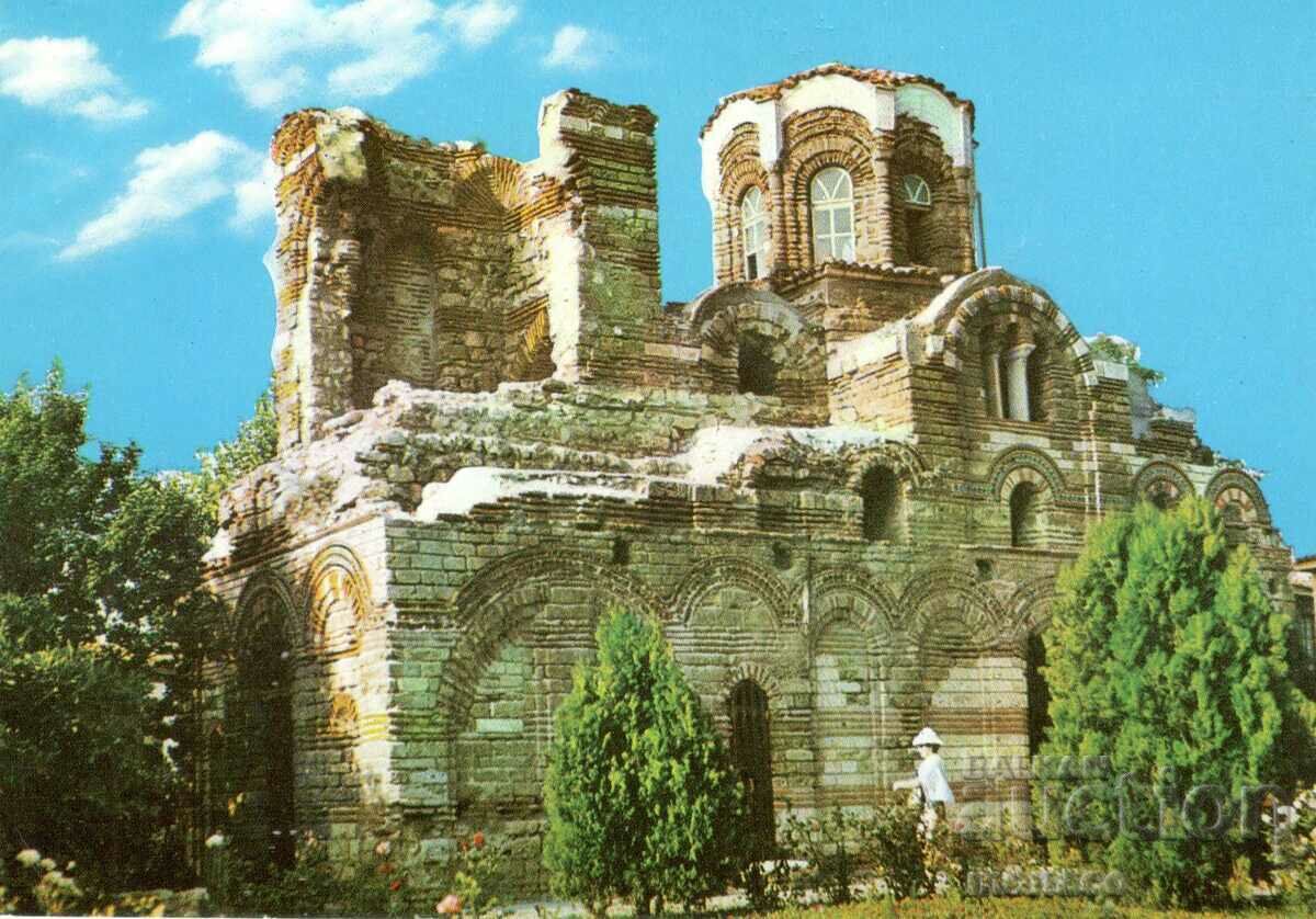 Carte poștală veche - Nessebar, Biserica „Pantokrator”