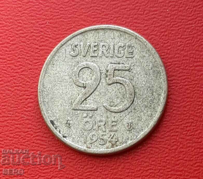 Sweden-25 yore 1954-silver