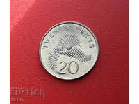 Singapore-20 cents 2006