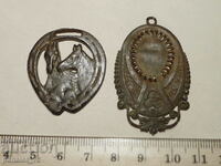 LOT OF TWO OLD BRONZE MEDALLIONS