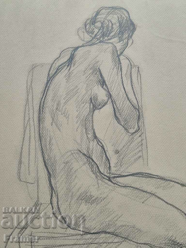 Auction Prof. SVETLIN RUSEV 1933-2018 Memorial Original drawing 90s Auction Prof. SVETLIN RUSEV 1933-2018 Memorial Original drawing 90s