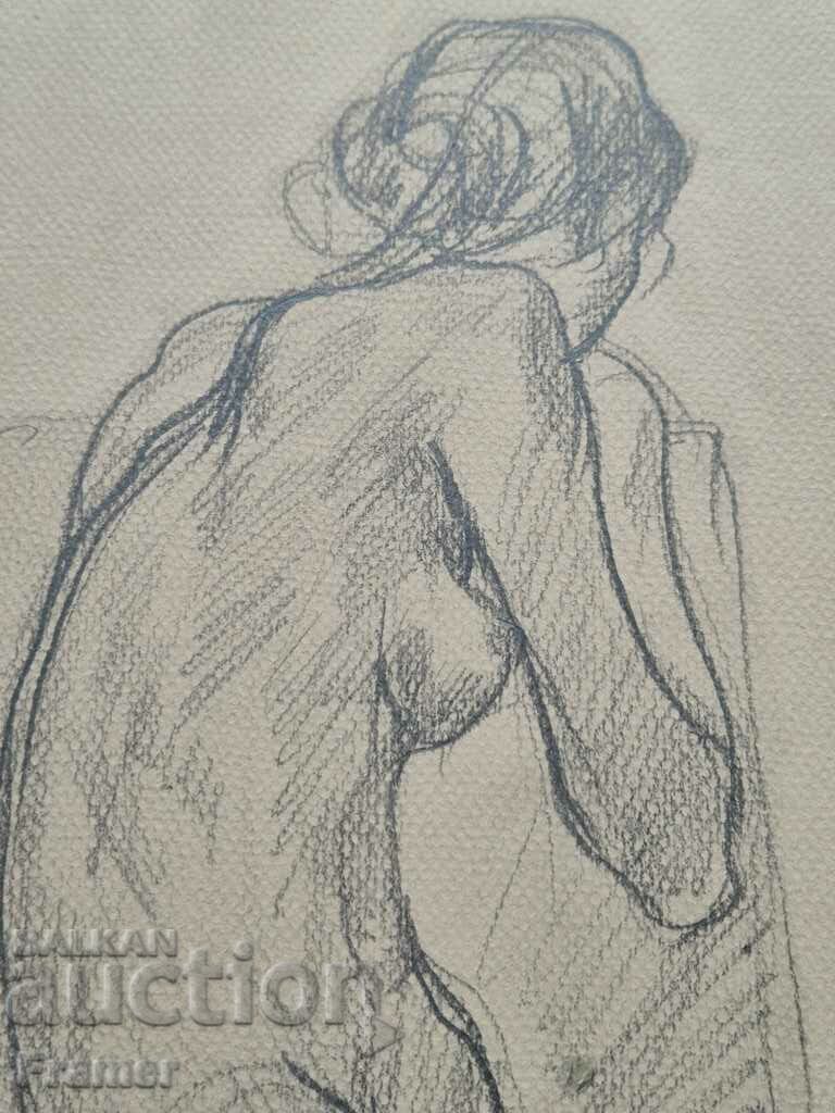 Delivery of Prof. SVETLIN RUSEV 1933-2018 Memorial Original drawing 90s Delivery of Prof. SVETLIN RUSEV 1933-2018 Memorial Original drawing 90s