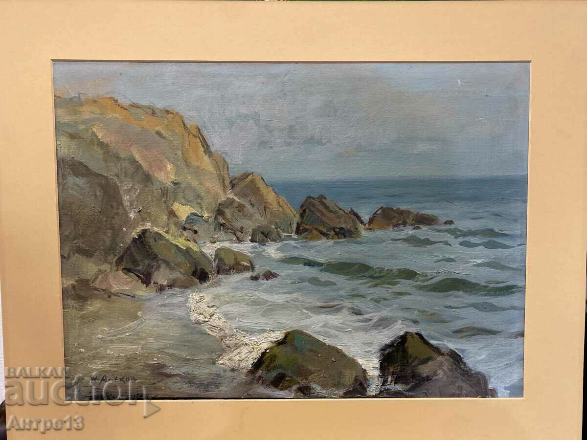 Napoleon Alekov Painting sea 48/35 cm