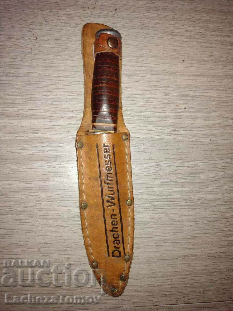 Knife blade Solingen Germany 1974. handle gön leather kanya