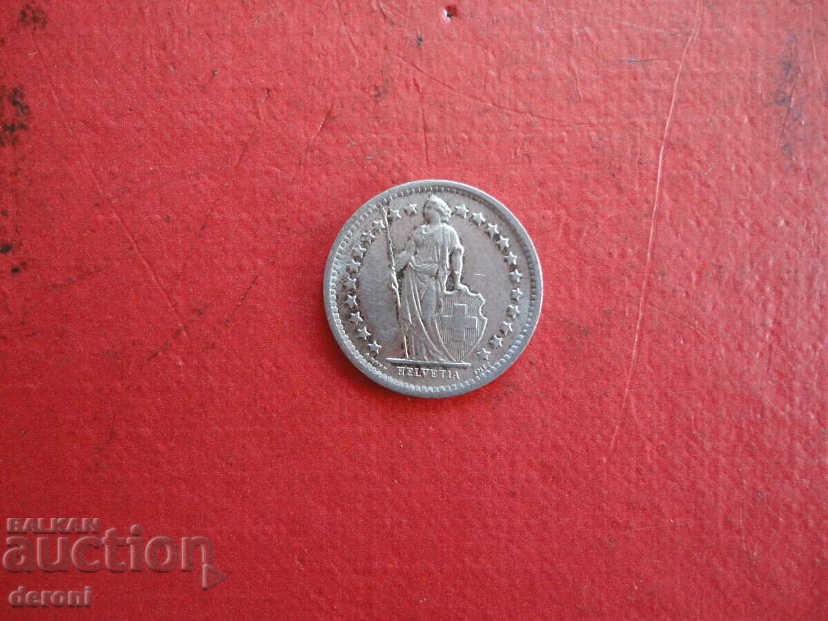 Auction 1/2 Swiss Franc 1965 Silver Coin Auction 1/2 Swiss Franc 1965 Silver Coin