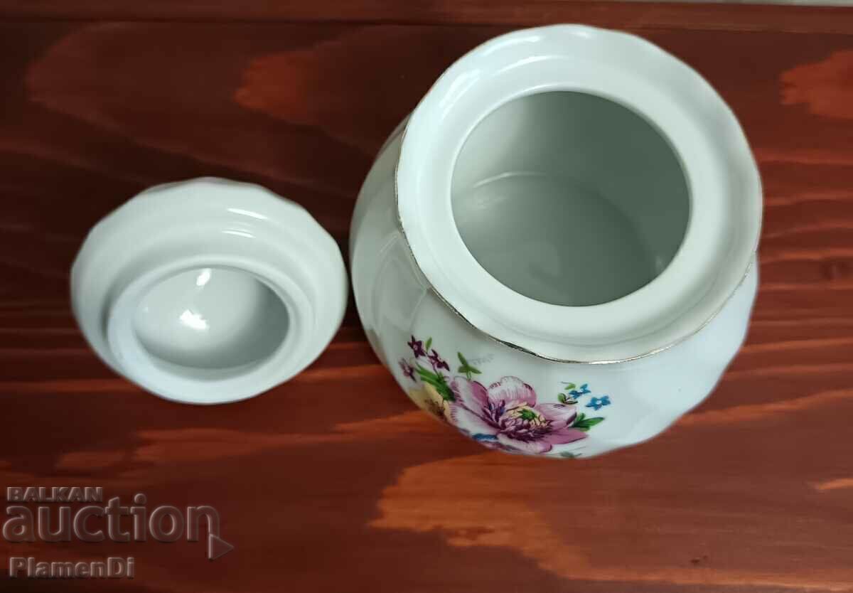 Bulgarian old porcelain sugar bowl with price 18.00 BGN | € 9.20