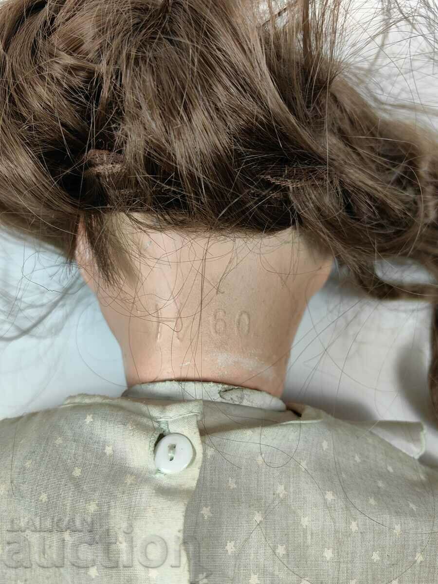 FOR CHARITY! LARGE VERY OLD CERAMIC DOLL - 6 FOR CHARITY! LARGE VERY OLD CERAMIC DOLL - 6