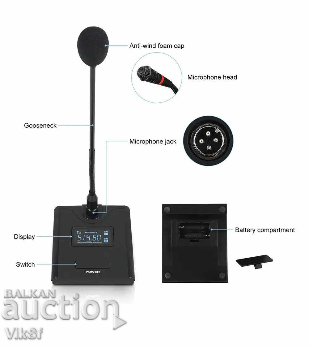 Delivery of Radio conference system with 4 wireless microphones SU-KAM SM-40 Delivery of Radio conference system with 4 wireless microphones SU-KAM SM-40