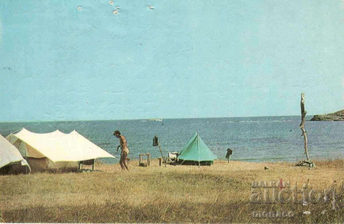 Old card - camping "Dyunov göl"