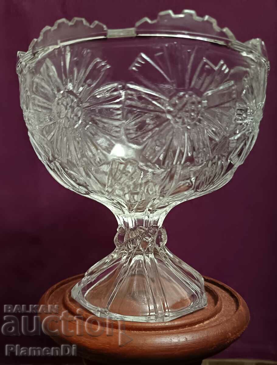 Old glass candy bowl.