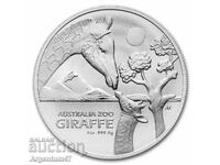 NOU!!! ARGINT 1 OZ 2024 AUSTRALIA - GIRAFĂ