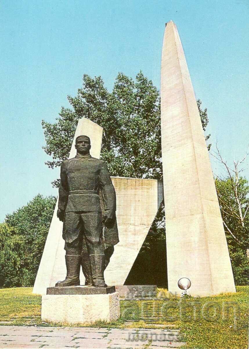 Carte poștală veche - Tolbukhin, Monumentul morților