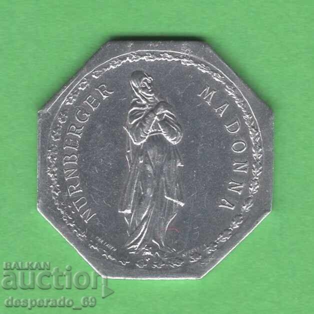 (¯`'•.¸ 20 пфенига 1921 ГЕРМАНИЯ (Nürnberg-Fürth ) aUNC 2 (¯`'•.¸ 20 пфенига 1921 ГЕРМАНИЯ (Nürnberg-Fürth ) aUNC 2