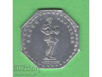 (¯`'•.¸   20 пфенига 1921  ГЕРМАНИЯ (Nürnberg-Fürth ) aUNC 1