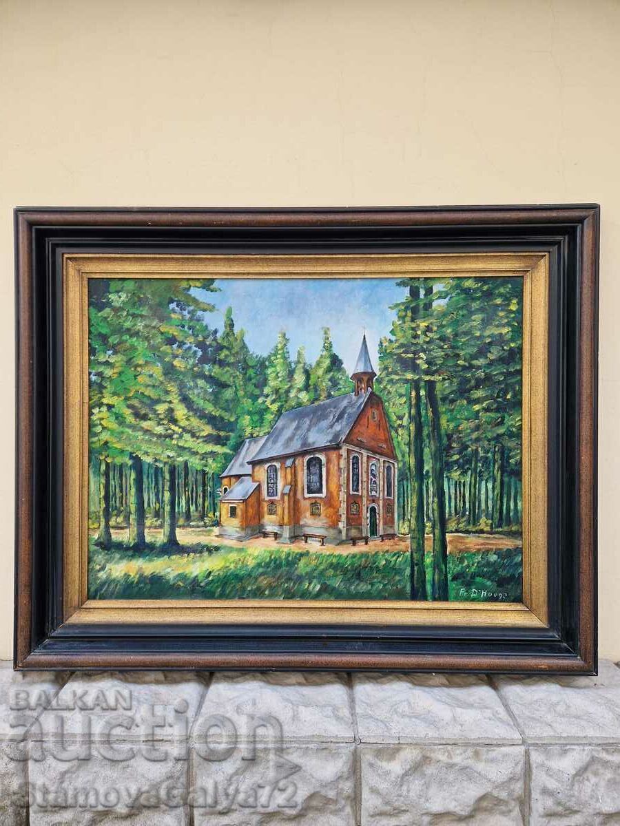 Lovely large antique oil on canvas painting with price 199.00 BGN | € 101.75 Lovely large antique oil on canvas painting with price 199.00 BGN | € 101.75