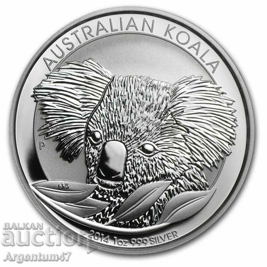 SILVER 1 OZ 2014 AUSTRALIA - KOALA