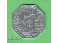 (¯`'•.¸ 20 Pfennig 1921 GERMANY (Nürnberg-Fürth ) UNC-25