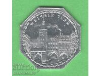 (¯`'•.¸ 20 Pfennig 1921 GERMANIA (Nürnberg-Fürth ) UNC-32