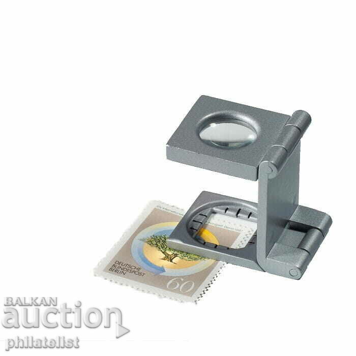 LEUCHTTURM - FZ6 – Lupă pliabilă 6x mărire, metal cu preț 19.00 BGN | € 9.71