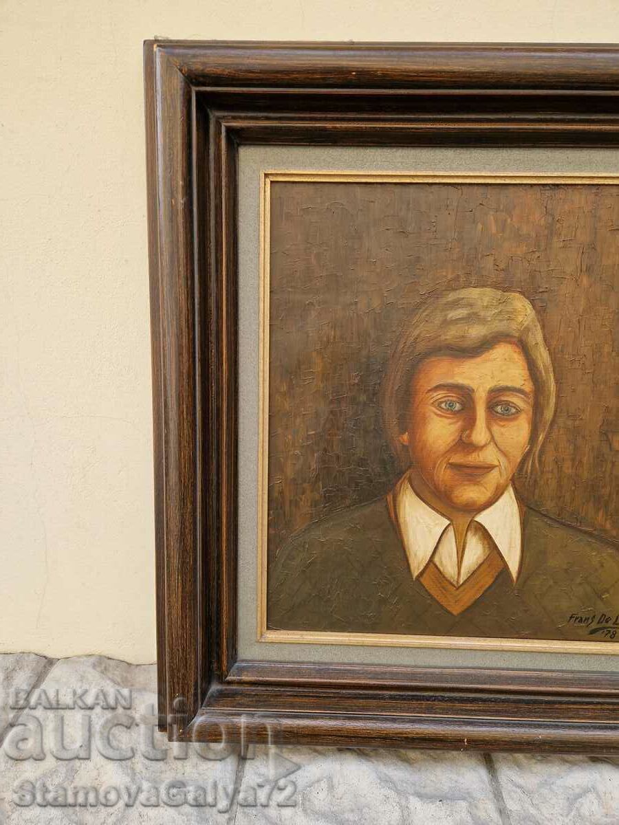 Delivery of Very good original oil on canvas painting Delivery of Very good original oil on canvas painting