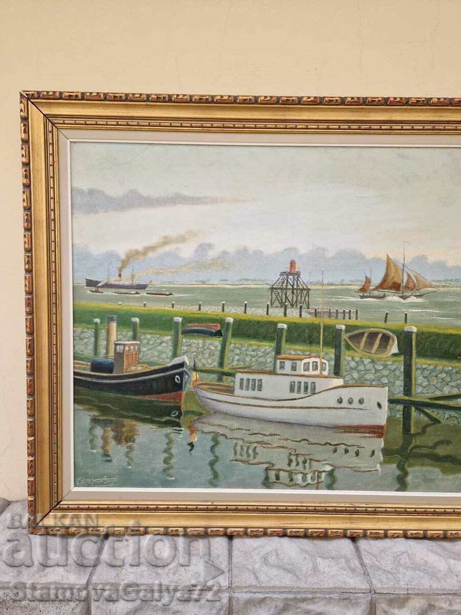 Красива голяма картина масло върху платно - 5 Красива голяма картина масло върху платно - 5