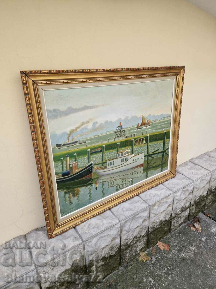 Красива голяма картина масло върху платно - 6 Красива голяма картина масло върху платно - 6