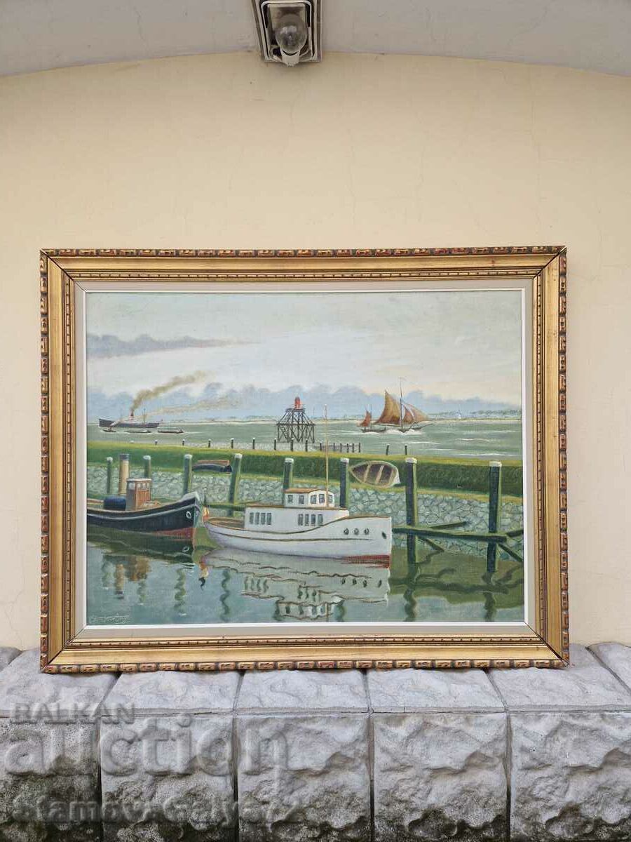 Красива голяма картина масло върху платно Красива голяма картина масло върху платно