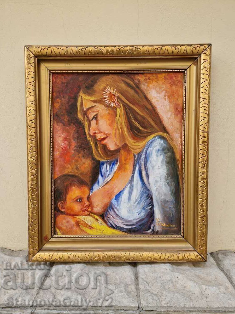 Very good Spanish oil on canvas painting with price 268.00 BGN | € 137.03 Very good Spanish oil on canvas painting with price 268.00 BGN | € 137.03