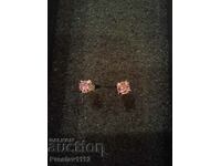 Earrings with Rose Quartz 3.5mm