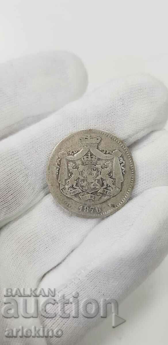 Livrarea Monedă Rară de Argint 2 Lei 1876 România Livrarea Monedă Rară de Argint 2 Lei 1876 România
